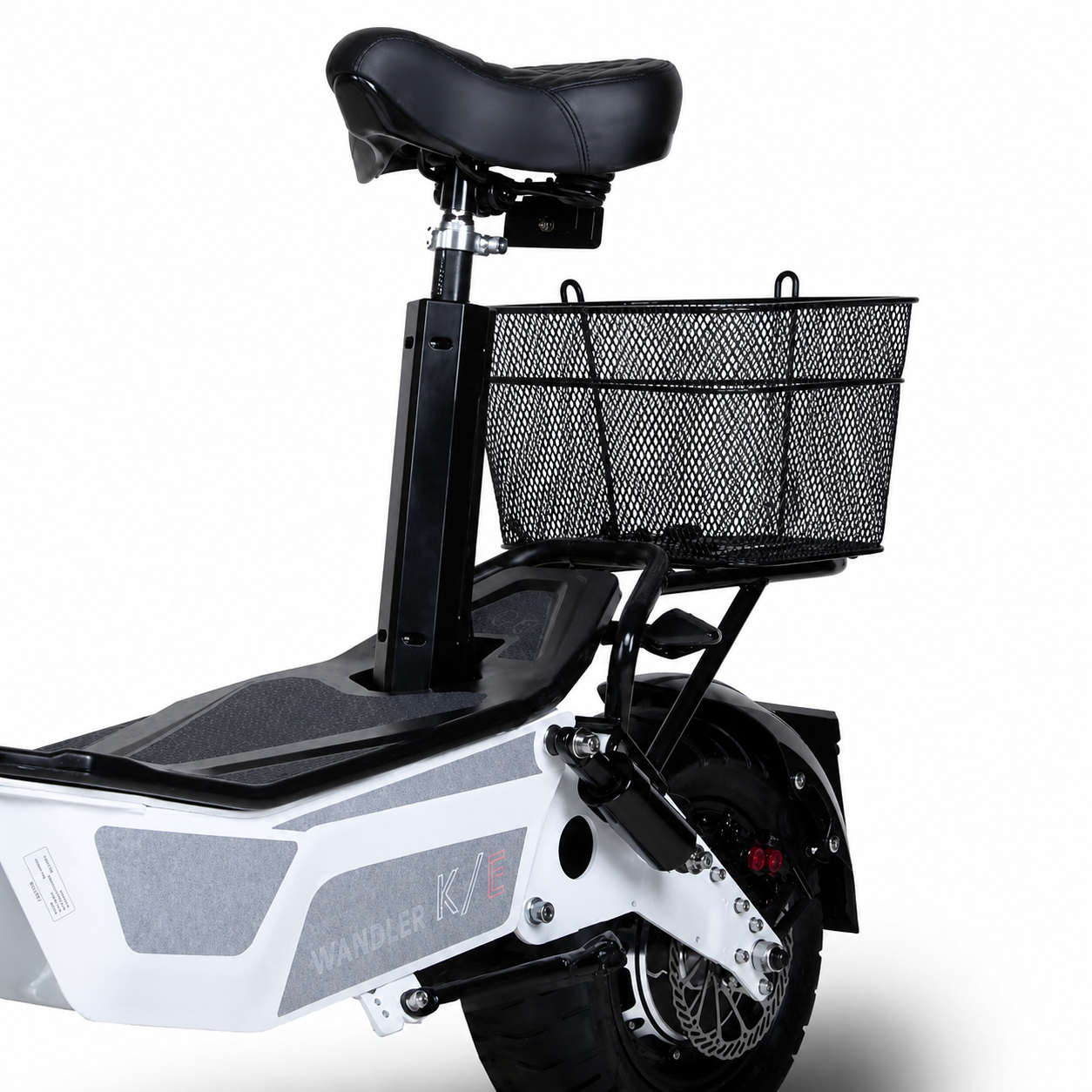 Elektro-Scooter, Basket, Sattelstütze, Sitz, Hinterradantrieb